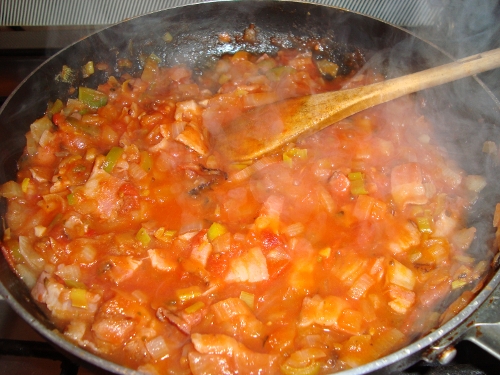 Agregar salsa de tomate