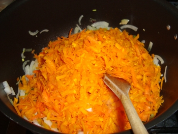 AÃ±adir calabaza y zanahoria